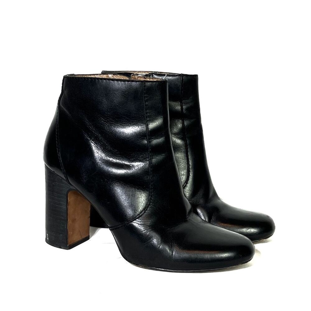 MADEWELL Sutton Leather Block Heel Ankle Bootie 8